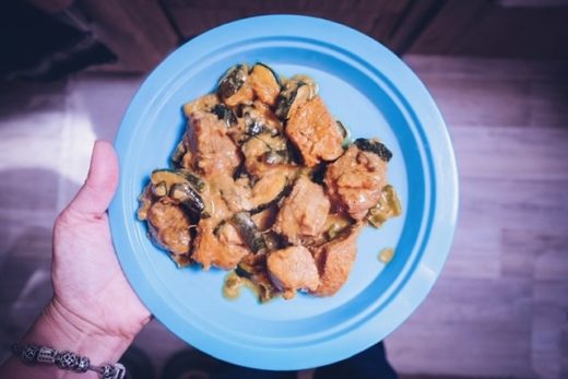 Blanquette de veau cétogène au curry