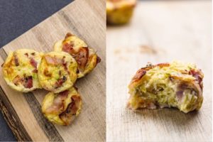 Mini quiche céto chèvre & courgette