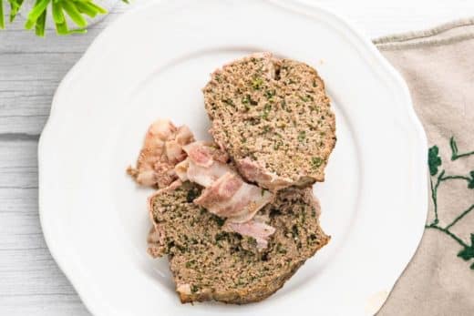 Pain de viande cétogène aux épinards